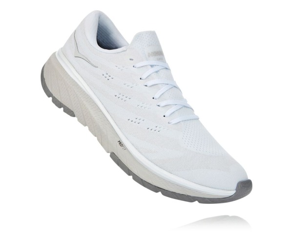 Hoka One One Cavu 3 Mens UK - White Running Shoes - OFYDQ3740